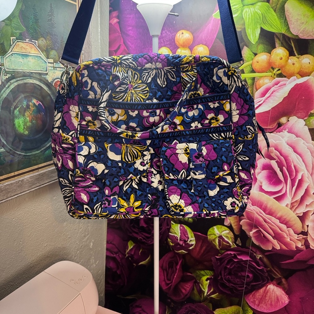 Vera Bradley Quilted Weekender- African Violet (Retired Print)